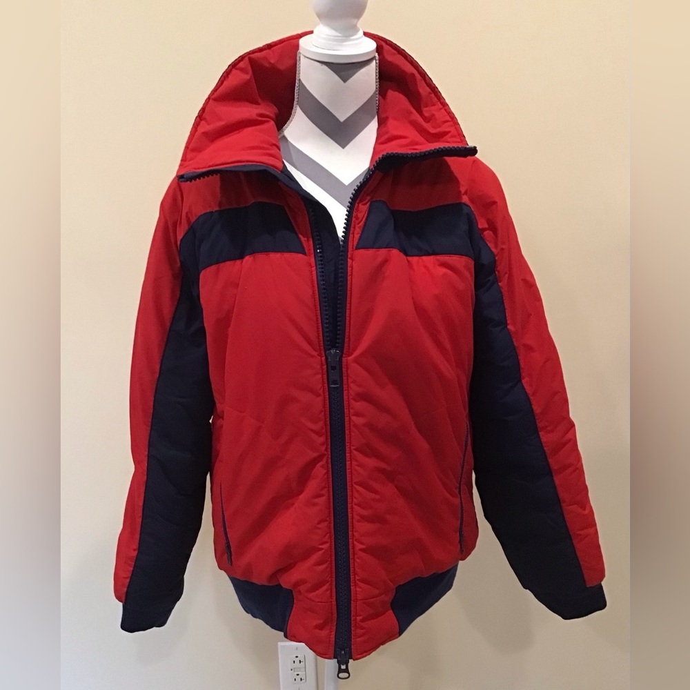 1st Team Red and Navy Men's Bomber Flight Ski Jacket